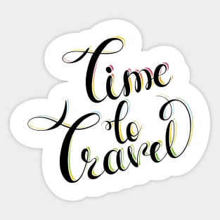 Time to Travel Sticker